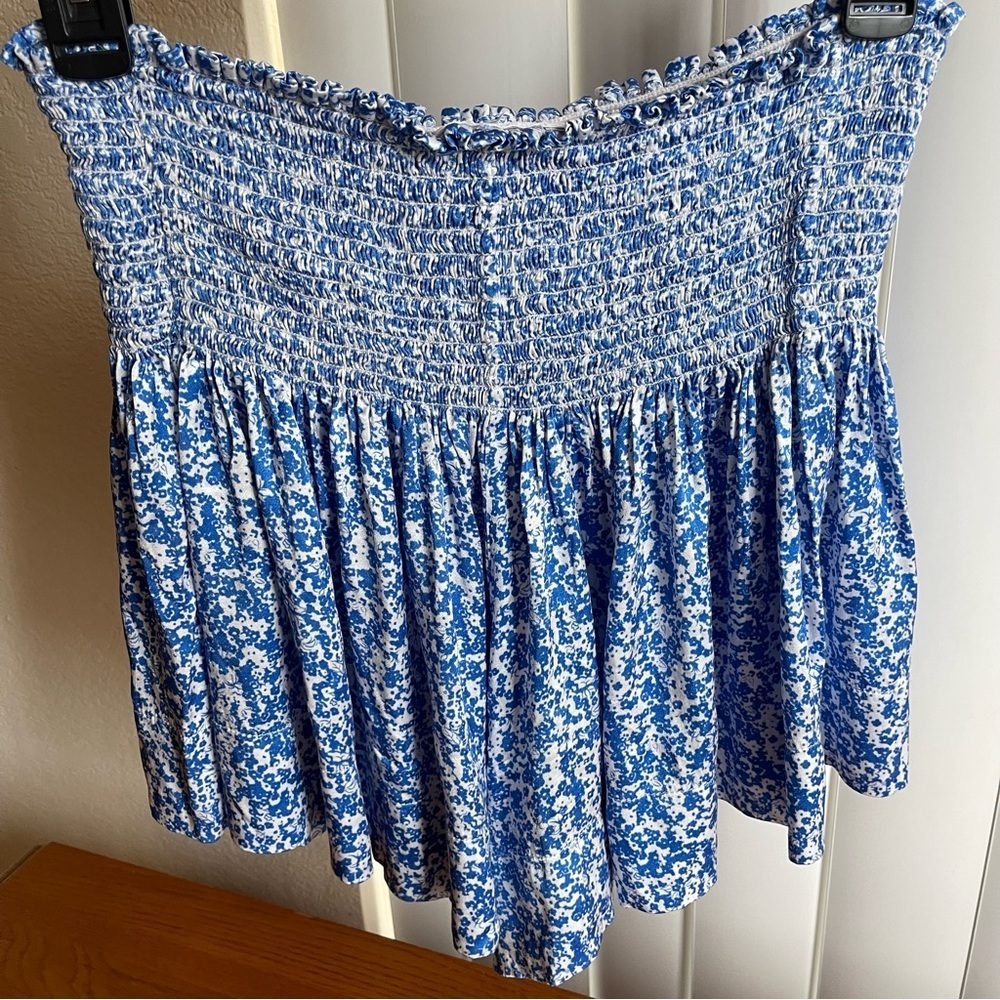 Koch Erica Skirt Shorts Blue and White Floral Size Small - Picture 5 of 13